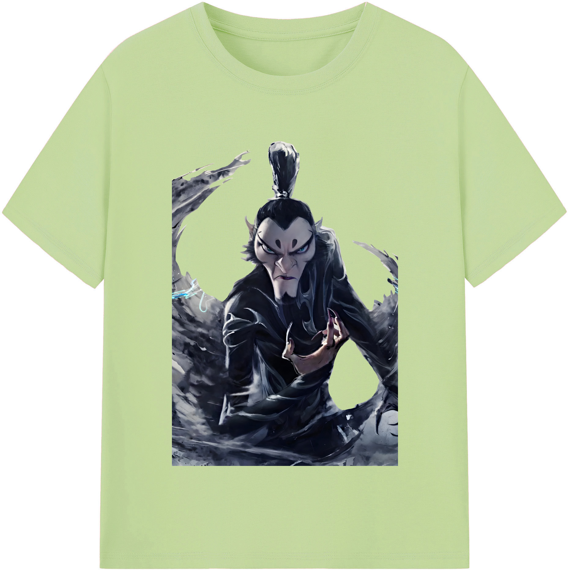 （画像用） Ne Zha 2 ナタ 魔童の大暴れ 綿100％半袖Tシャツ（フロントプリント）